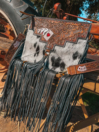 ACES CARD COWHIDE BAG