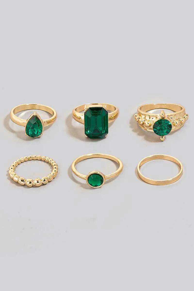 EMERALD RING SET