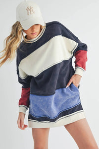 RUGBY COLOR BLOCK PULLOVER