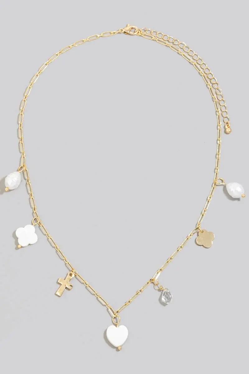 CROSS CHARM NECKLACE