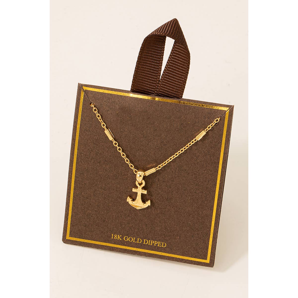 Gold Dipped Anchor Pendant Necklace - UNCOMMON REIGN