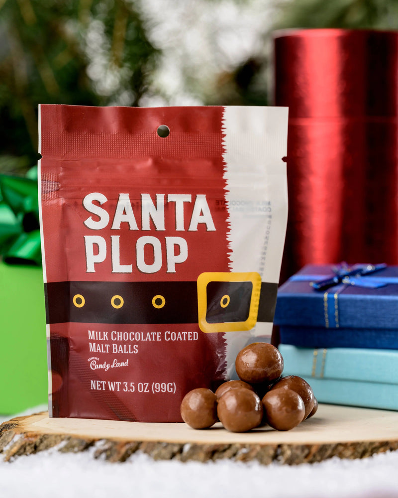 SANTA PLOP - CHOCOLATE COVERED MALT BALLS