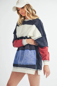 RUGBY COLOR BLOCK PULLOVER