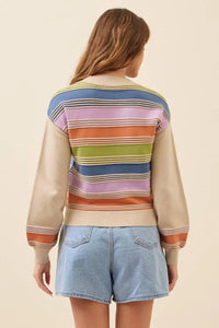 THE JESS COLOR BLOCK SWEATER