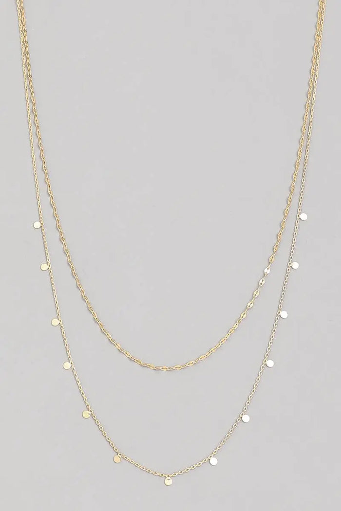 DAINTY LAYERED COIN NECKLACE