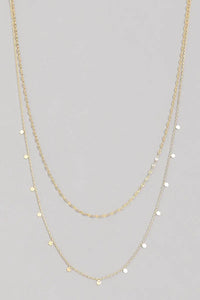 DAINTY LAYERED COIN NECKLACE