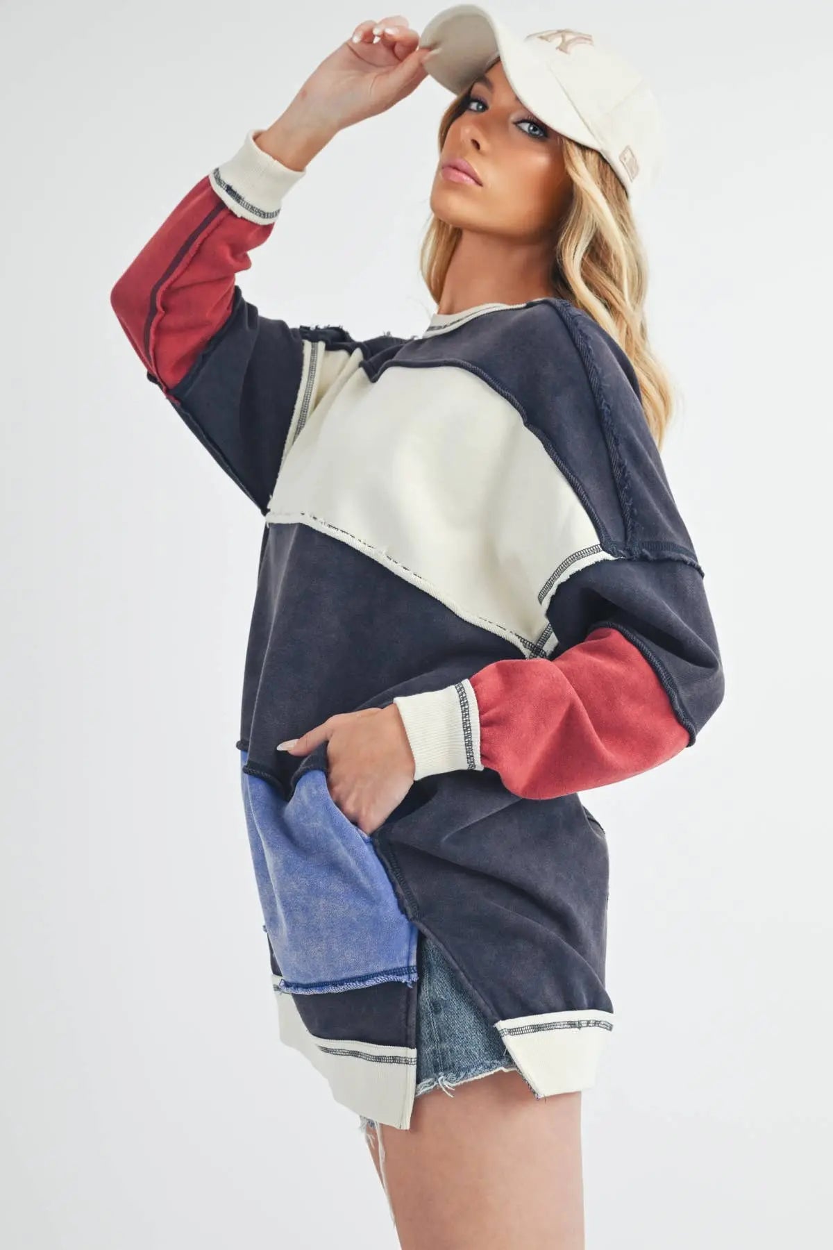 RUGBY COLOR BLOCK PULLOVER