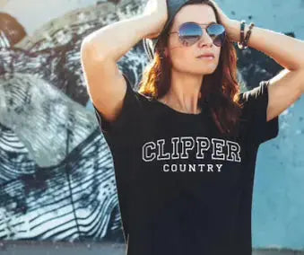 CLIPPER COUNTRY TEE- BLACK Uncommon Reign