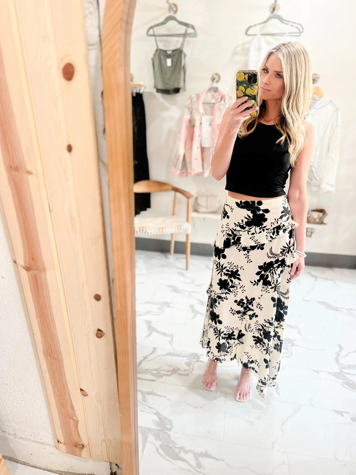 BREEZY NIGHTS FLORAL MAXI SKIRT - UNCOMMON REIGN