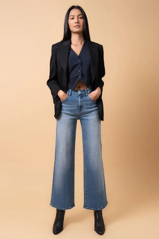 HIGH RISE RELAXED WIDE LEG Denim Lab USA