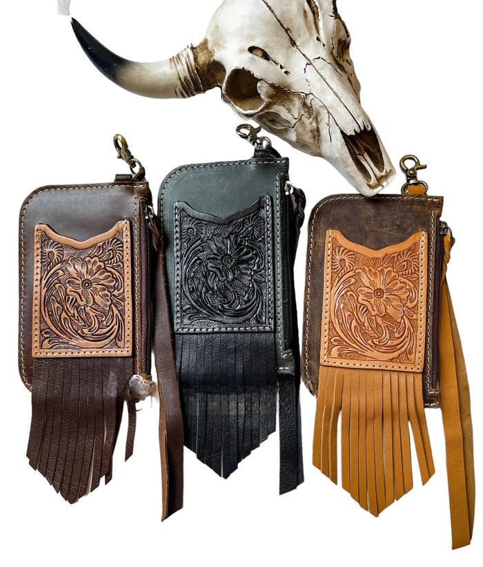 WESTERN KEYCHAIN LEATHER WALLET