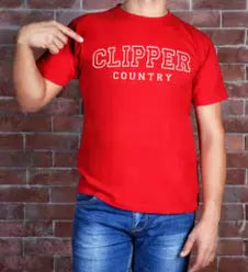 CLIPPER COUNTRY TEE- RED