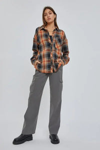 OVERSIZED BOYFRIEND FLANNEL - CURVES Uncommon Reign