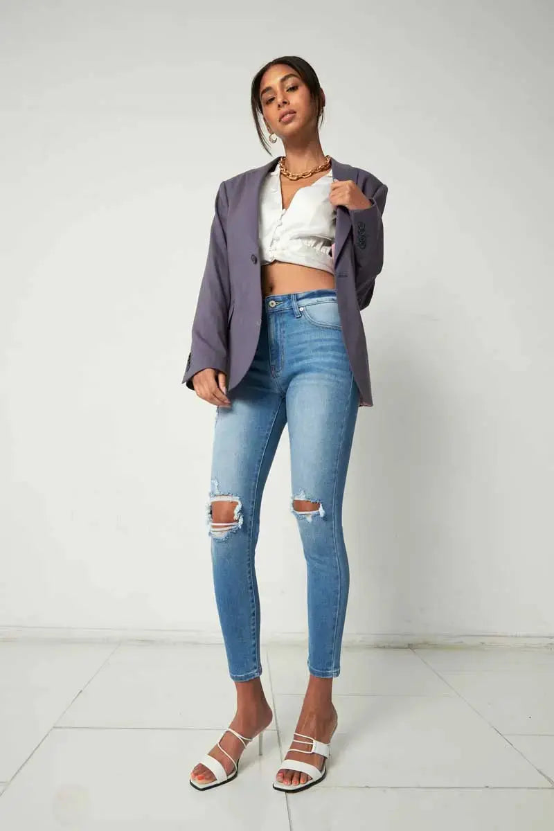 THE ASHLEY HIGH RISE ANKLE SKINNY JEANS Uncommon Reign