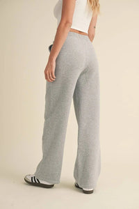 COZY FLEECE WIDE LEG SWEATPANTS