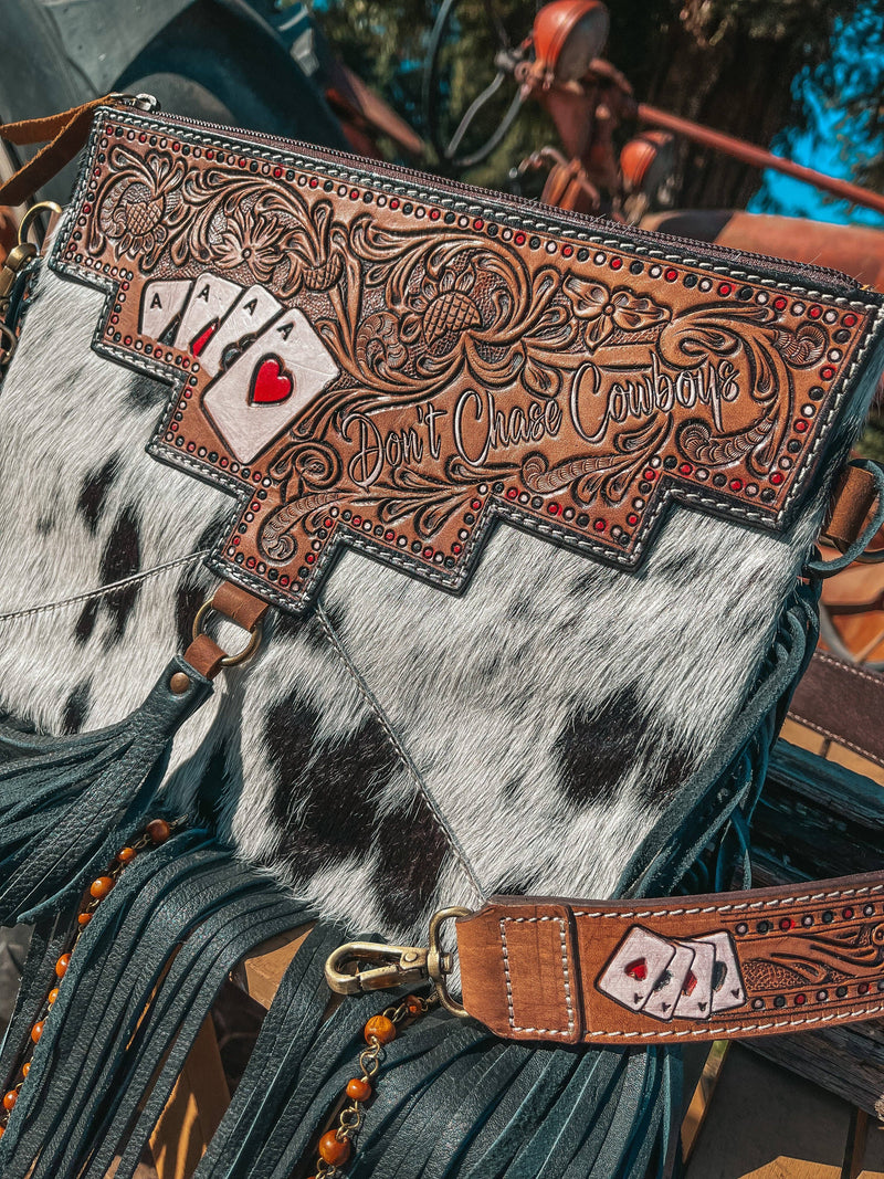 ACES CARD COWHIDE BAG