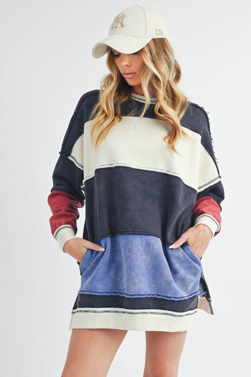 RUGBY COLOR BLOCK PULLOVER