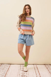 THE JESS COLOR BLOCK SWEATER