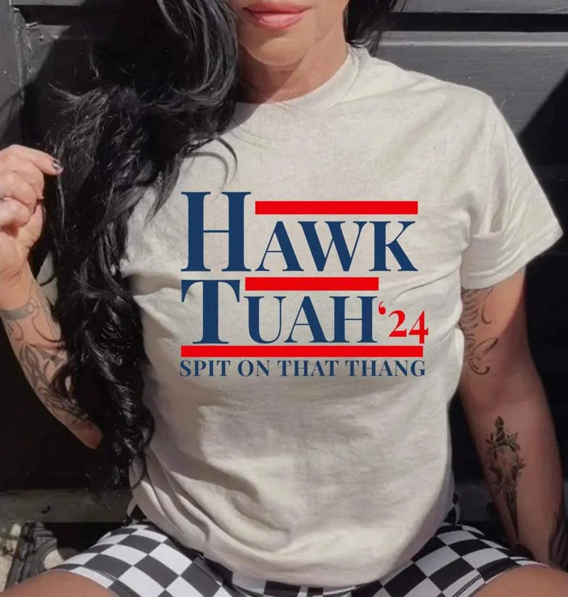 HAWK TUAH GRAPHIC TEE