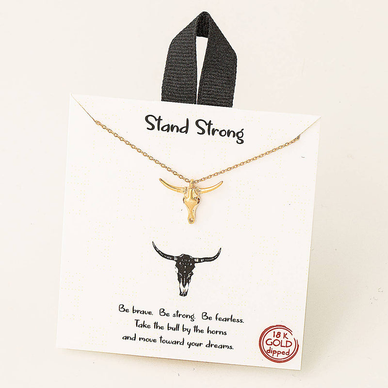 Long Horn Pendant Necklace - UNCOMMON REIGN